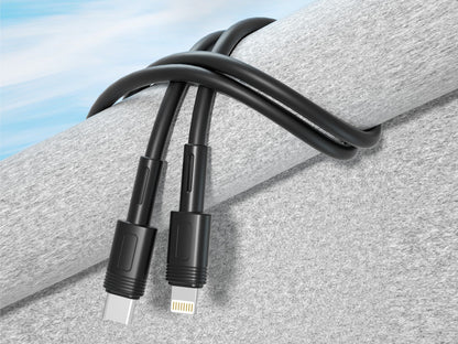 Techancy Cabo Pd De Carregamento Rápido Preto 1,5 M TB1772, Usb C Para Porta Lightning Carregamento Rápido De 30 W by Techancy