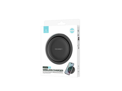 Techancy Carregador sem fio 15W TF2799, compatível com várias marcas de smartphones, carga rápida e segura, leve e portátil by Techancy