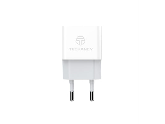 Techancy Carregador De Telemóvel Usb Branco TA2776, Saída De Carregamento Estável 5v-1a, Compatível Com Vários Dispositivos by Techancy