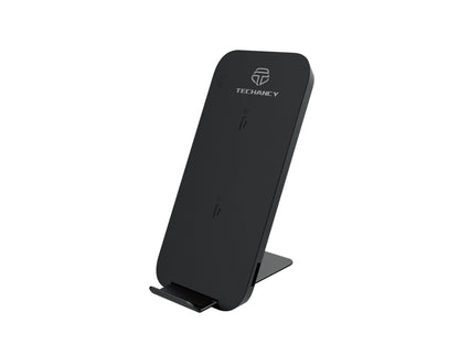 Carregador sem fios Techancy 10 W para telemóveis, TF2771, com suporte para telemóvel, preto by Techancy