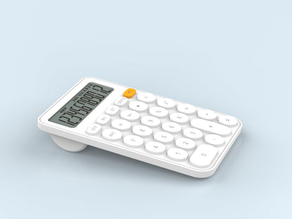 Techancy Calculadora escritorio MK1165 LCD 12 digitos com funcoes MRC GT MU e tecla CE clara Branco by Techancy