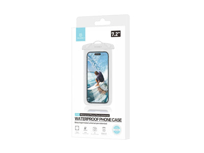 Techancy Capa De Telemóvel À Prova De Água Branca TU7453. Capacidade Extra Grande De 7,2 Polegadas, À Prova De Água Ipx8. by Techancy