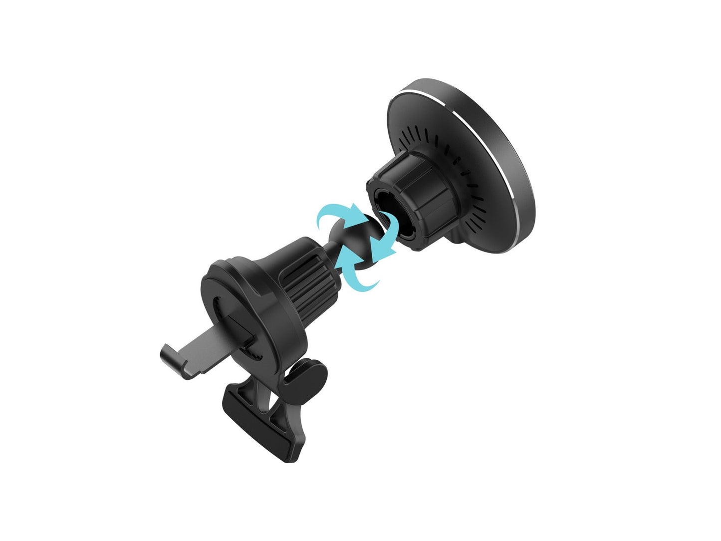 Techancy Suporte Magnético com Carregador Sem Fios 15W TF2824 Preto, Compatível com MagSafe, Rotação 360°, para iP e Qi by Techancy