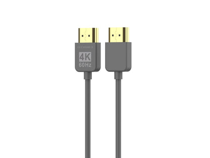 Techancy Cabo de vídeo HDMI 4K TL7292 , 1.5m, cinza, suporta 4K@60Hz, ideal para computadores, televisões e projetores by Techancy
