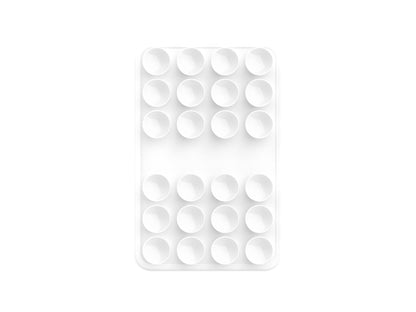 Techancy Suporte com Ventosas de Silicone TZ6303 Forte Aderencia Reutilizavel Estavel Antiderrapante para Telemovel e Tablet Branco by Techancy