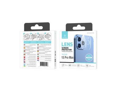 Techancy Protetor de Lente para iPhone 15 PRO MAX, TO6604, 9H Anti-riscos, Anti-digital, Ultrafino e HD, Fácil de Instalar by Techancy
