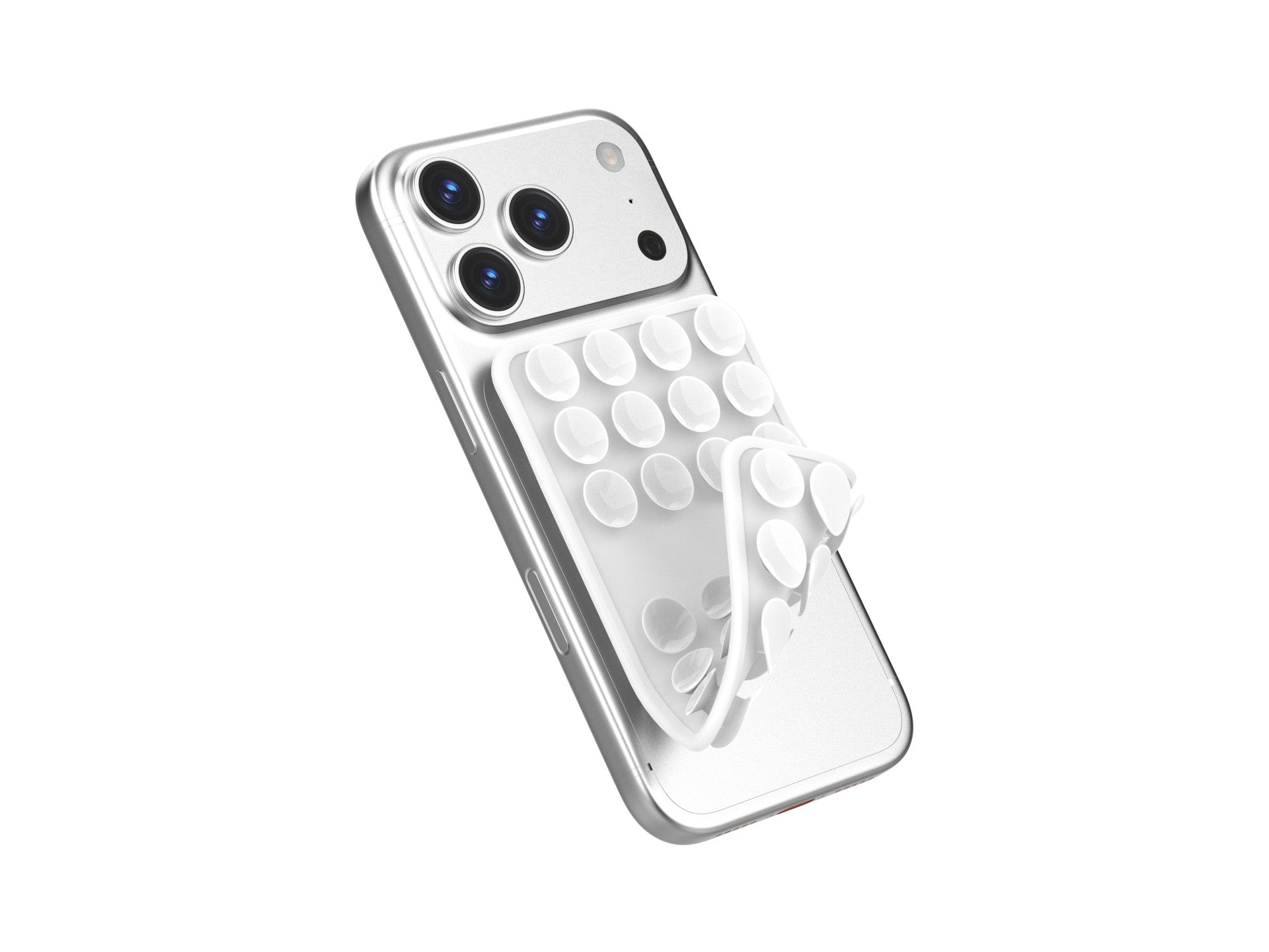 Techancy Suporte com Ventosas de Silicone TZ6303 Forte Aderencia Reutilizavel Estavel Antiderrapante para Telemovel e Tablet Branco by Techancy