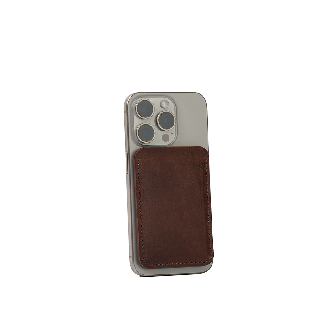 Portafoglio Minimalista In Pelle Magsafe — Guida con mani libere