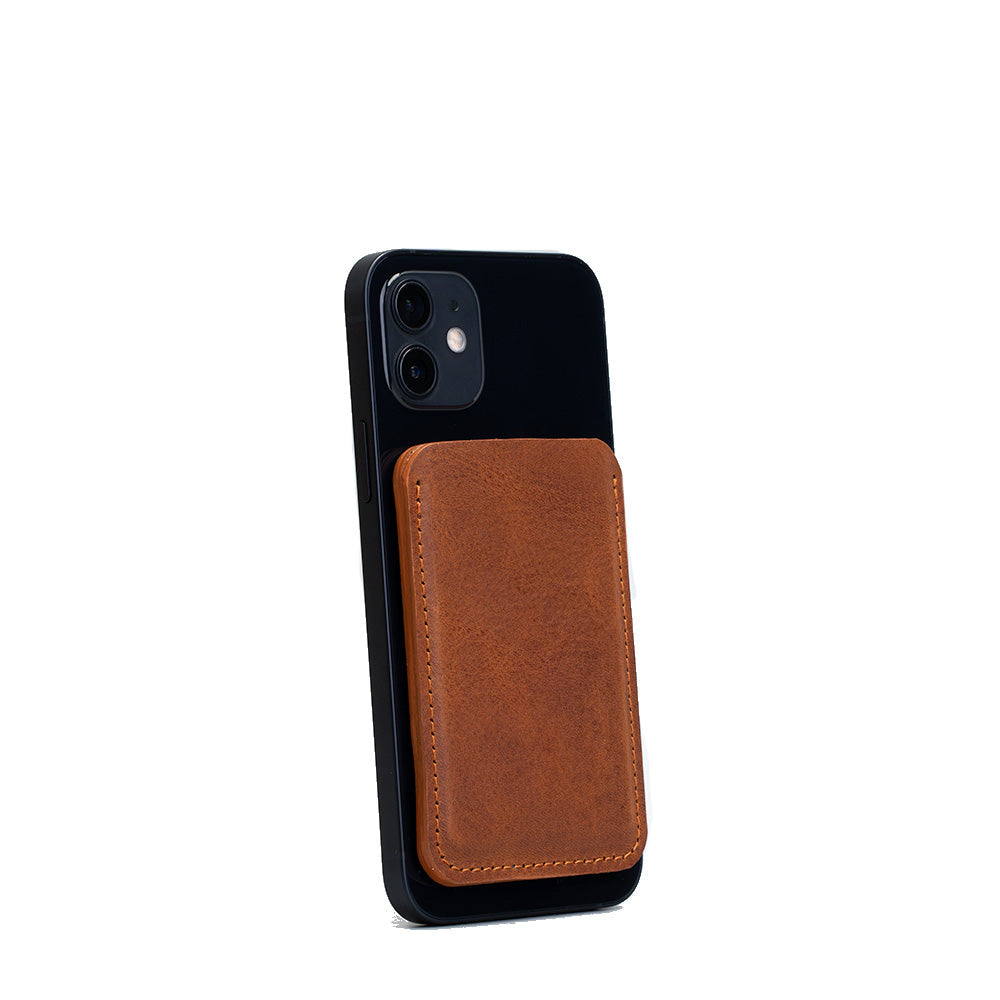 Portafoglio Minimalista In Pelle Magsafe — Guida con mani libere