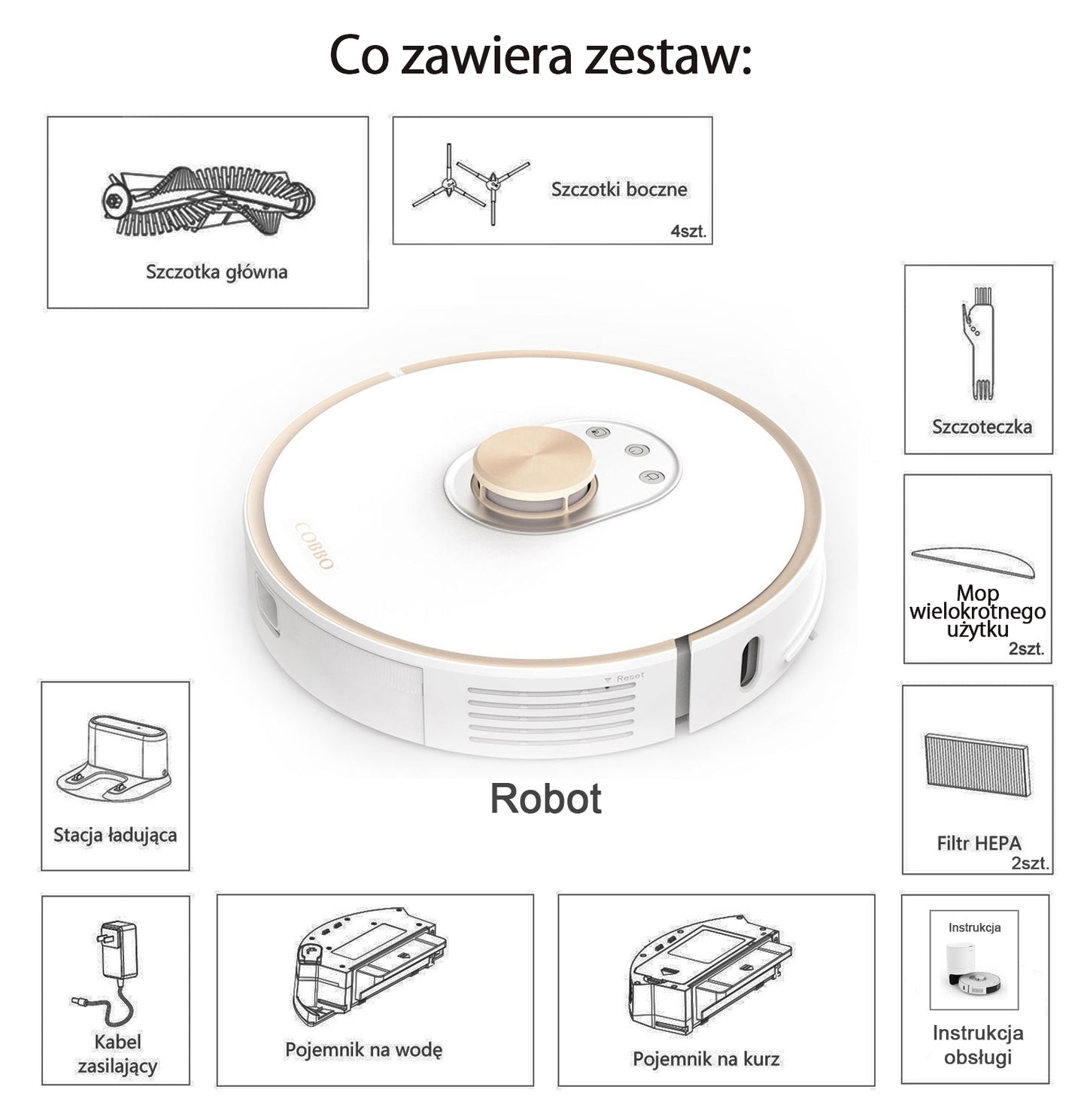 COBBO PRO27 Robot Mop and Vacuum by COBBO Robotics