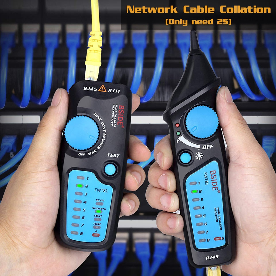Network cable tracker detecteur FWT81 RJ11/45 Lan Ethernet Phone wire tester Finder Telecom Tool electrified work 48V by Vimost Shop