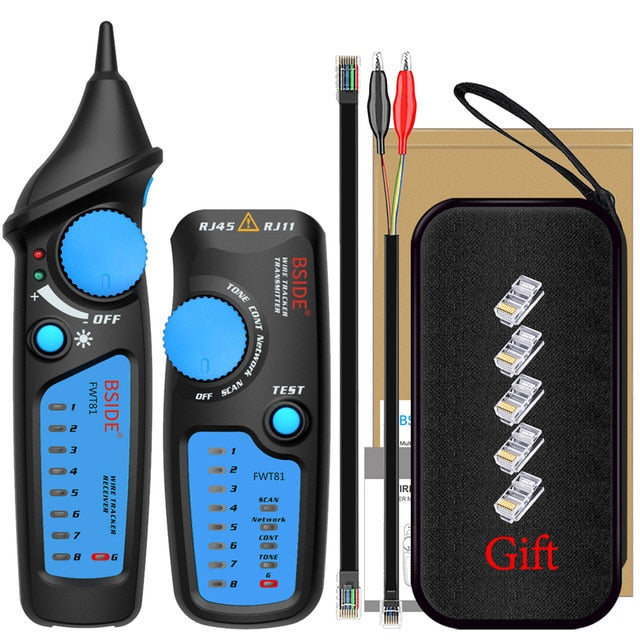 Network cable tracker detecteur FWT81 RJ11/45 Lan Ethernet Phone wire tester Finder Telecom Tool electrified work 48V by Vimost Shop