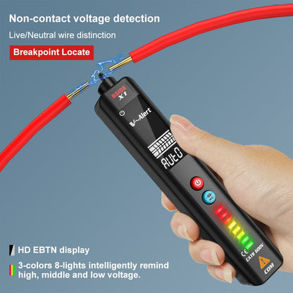 X1/X2 Voltage Detector Tester Smart Multimeter Non-contact Infrared Thermometer EBTN Display Live wire Test pencil Meter by Vimost Shop