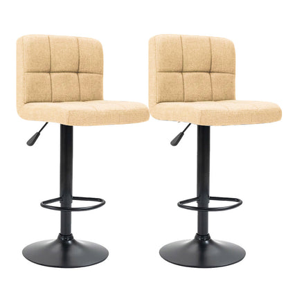 Barové stoličky s látkovým poťahom, 2 ks, rôzne farby - béžová by Timelesstools